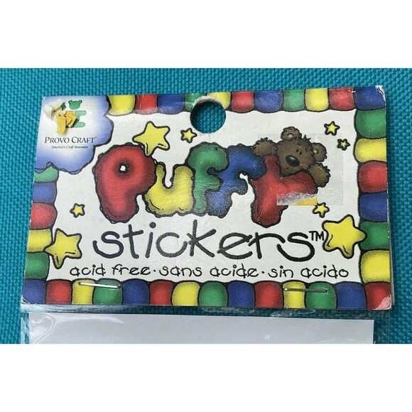 Provo Craft Rascals Puffy Bunny Hop Colorful Stickers Sheet Children Scrapbook - Picture 12 of 12